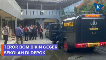 Teror Bom Sekolah Di Depok, Tim Gegana Sisir Lokasi