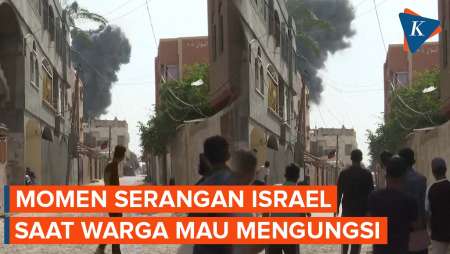 Detik-detik Serangan Udara Israel ke Rafah Saat Warga Akan Mengungsi