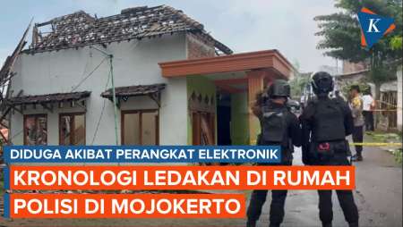 Kronologi Ledakan di Rumah Polisi di Mojokerto, 2 Orang Tewas Diduga akibat Perangkat Elektronik