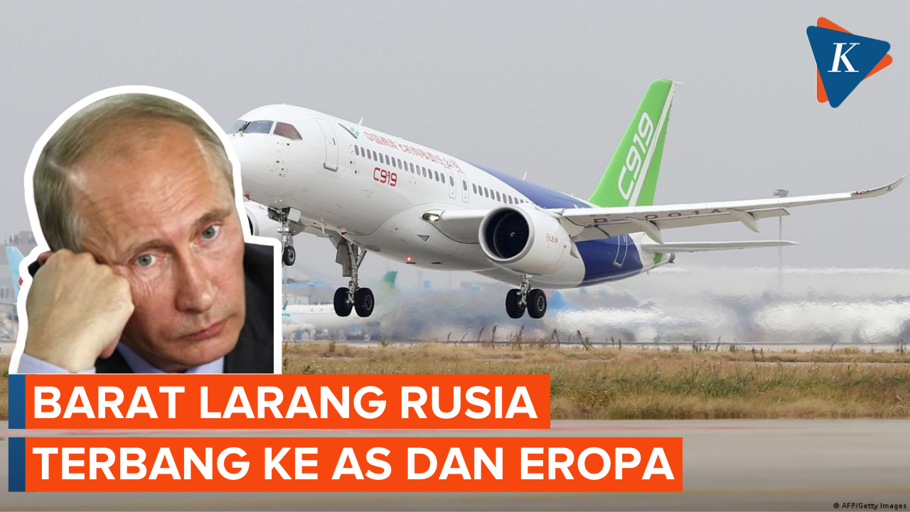 Putin Sampaikan Barat Larang Penerbangan Rusia ke Negaranya