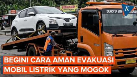 Cara Evakuasi Mobil Listrik Yang Mogok Di Jalan, Tak Bisa Asal Didorong
