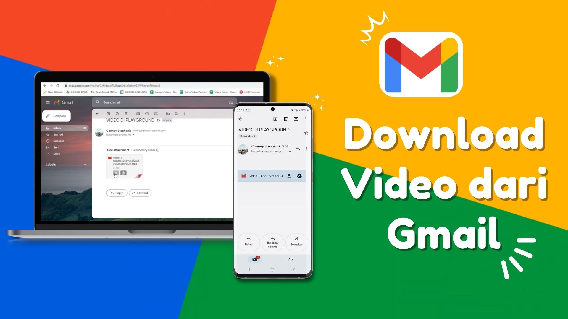 Cara Download Video dari Gmail di HP dan PC