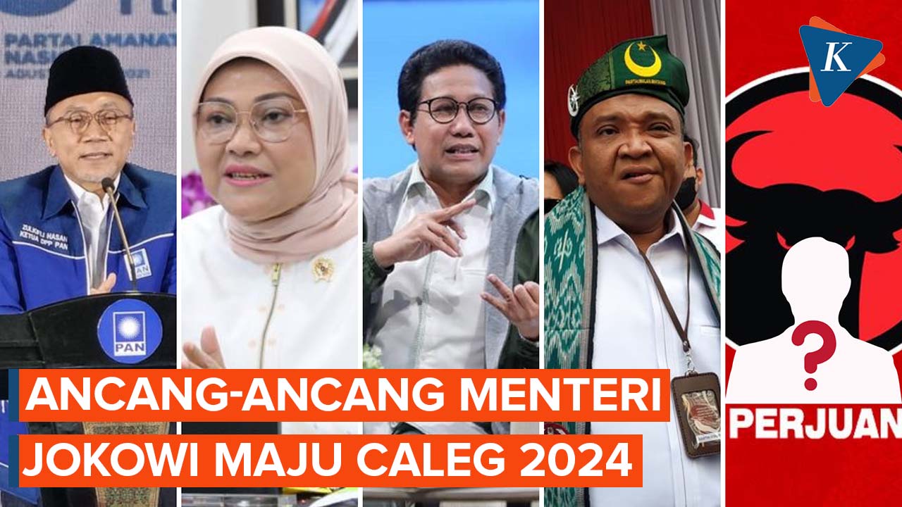  Sederet Menteri Jokowi Siap-siap Maju Caleg di Pemilu 2024