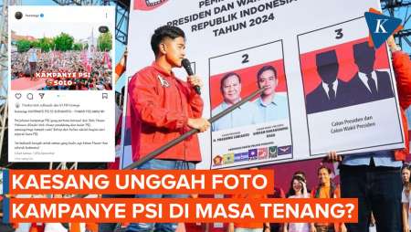 Kaesang Unggah Foto Kampanye PSI di Masa Tenang, Bawaslu Bakal Turun Tangan