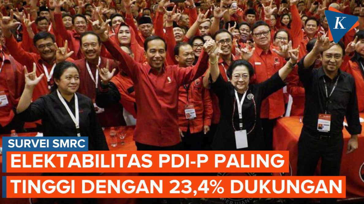 Survei SMRC: Elektabilitas PDI-P Tertinggi Dibanding Partai Politik Lainnya