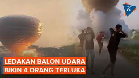 Balon Udara Berekor Petasan Meledak di Ponorogo, 4 Warga Alami Luka-luka