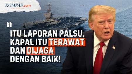 Trump: Kapal Induk USS Abraham Lincoln Baik-baik Saja!