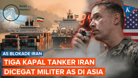Blokade Berlanjut, AS Cegat 3 Kapal Tanker Iran di Perairan Asia! 