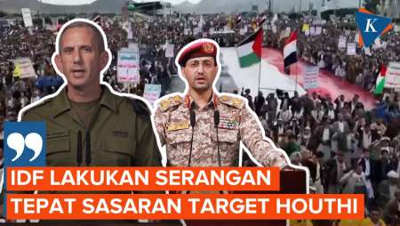 Militer Israel: IDF Lakukan Serangan Tepat Sasaran ke Target Houthi di Yaman