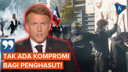 Demo Perancis Membara, Macron: Tak Ada Kompromi Bagi Penghasut!