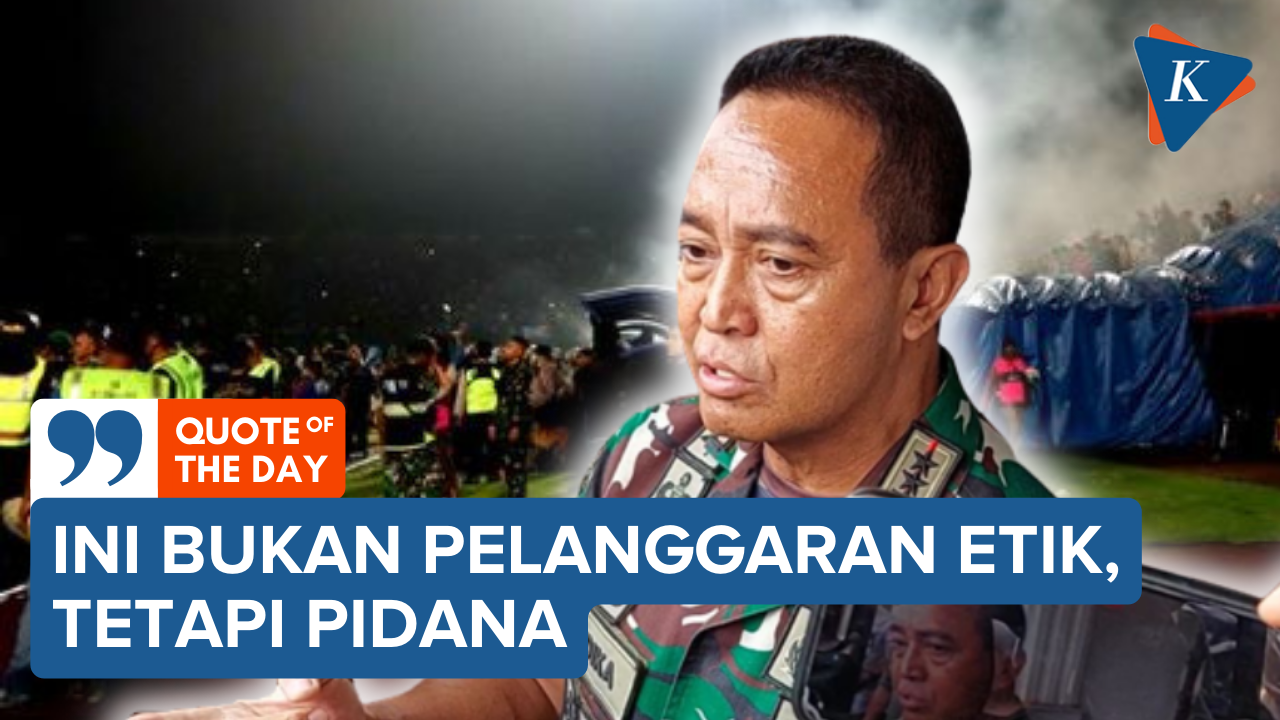 Panglima Andika Bakal Pidanakan Prajurit TNI yang Tendang Suporter di Kanjuruhan
