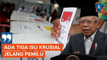 Wapres Ma'ruf Amin Singgung Tiga Isu Krusial Jelang Pemilu 2024