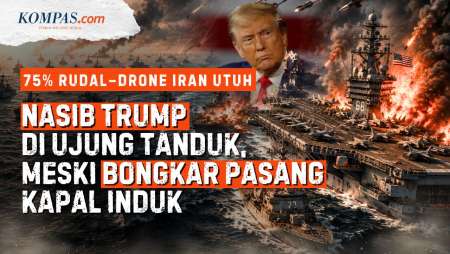 Iran Tak Ciut Hadapi Kapal Induk AS: 75 Persen Rudal-Drone Siap Pakai, Trump Lupa Sudah "Ompong"