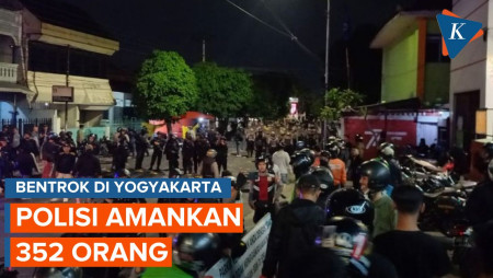 Buntut Bentrokan di Tamansiswa Yogyakarta, Polisi Amankan 352 Orang