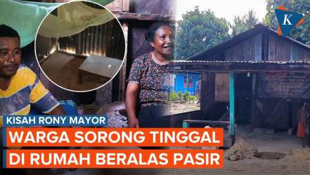 Cerita Rony Mayor, Warga Sorong yang Hidup di Rumah Beralas Pasir