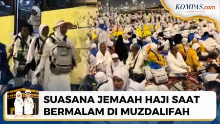 Potret Jemaah Haji Bermalam Di Muzdalifah Usai Wukuf Di Arafah