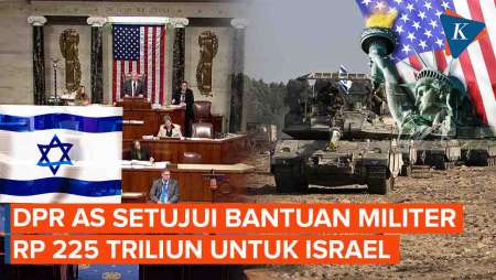 AS Setujui Bantuan Militer Rp 225 T untuk Israel