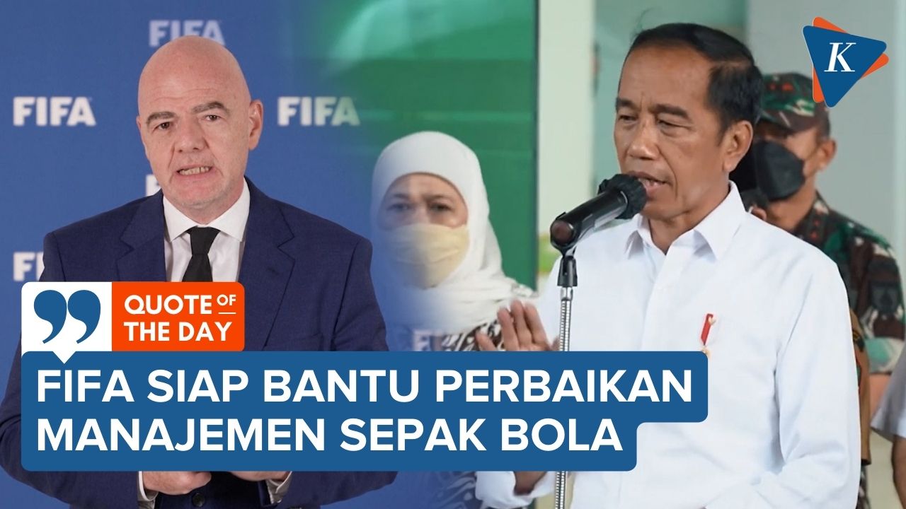 Jokowi Sebut FIFA Akan Bantu Perbaiki Manajemen Sepak Bola Indonesia