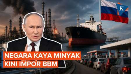 Rusia Terpaksa Impor BBM, Serangan Ukraina Lumpuhkan Kilang Minyak