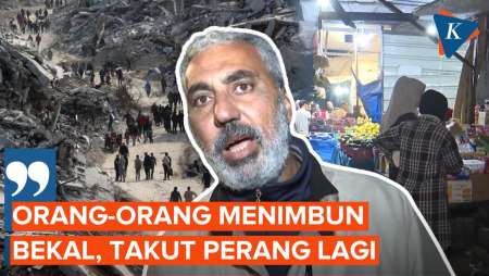 Warga Gaza Mulai Timbun Barang-barang Takut Perang Pecah Lagi