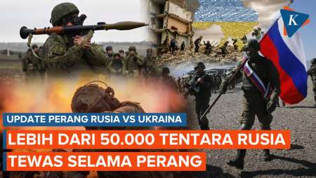 BBC Sebut 50.000 Tentara Rusia Tewas dalam Perang di Ukraina