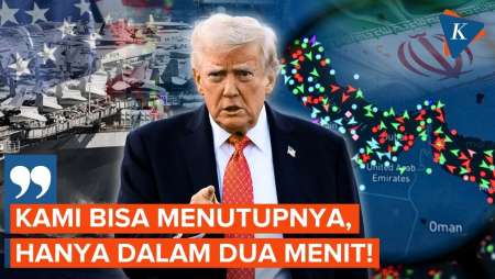Trump Sesumbar Cuma Butuh Dua Menit Untuk Rebut Kontrol Iran Di Selat Hormuz