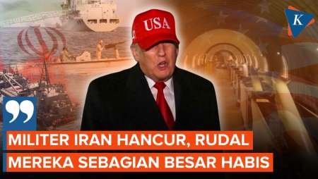 Trump Klaim Rudal Iran Sudah Habis Dan Militernya Hancur