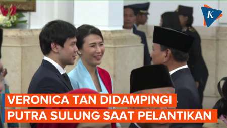 Momen Veronica Tan Dilantik Jadi Wamen PPPA, Didampingi Sang Putra Nicholas Sean