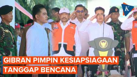 [FULL] Wapres Gibran Pimpin Apel Kesiapsiagaan Tanggap Bencana, Turun Panggung Salami Peserta