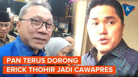 Rapat Perdana Koalisi Indonesia Maju, PAN Dorong Erick Thohir Jadi Cawapres Prabowo