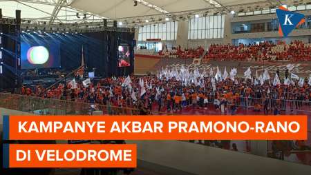 Suasana Jelang Kampanye Akbar Pramono-Rano di Velodrome