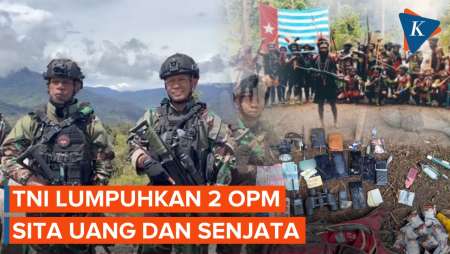 TNI Lumpuhkan 2 Anggota OPM, Sita Uang Puluhan Juta