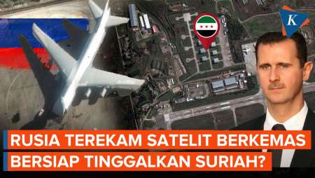 Citra Satelit Rekam Rusia Berkemas dari Suriah Usai Rezim Assad Tumbang