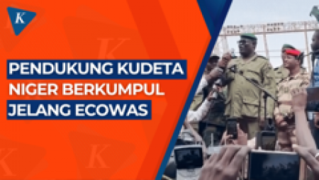 Ribuan Pendukung Kudeta Niger Berkumpul Tolak Ultimatum Ecowas