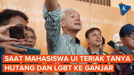 Mahasiswa UI Teriak Tanya Utang Negara dan LGBT, Ganjar: Nanti Ketemu Saya Bro...
