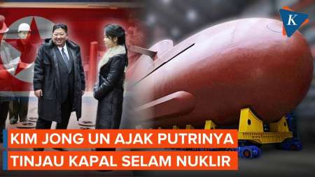 Kim Jong Un Ajak Putrinya Pamerkan Kapal Selam Nuklir Pertama Korut