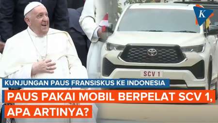 Paus Fransiskus Pakai Mobil Innova Zenix Pelat SCV 1, Apa Artinya?