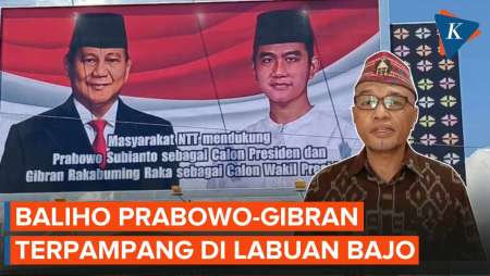 Relawan Jokowi Disebut Pasang Baliho Prabowo-Gibran di Labuan Bajo