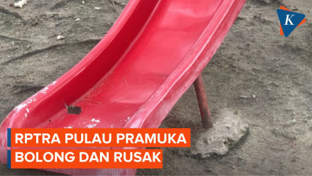 Nasib RPTRA Pulau Pramuka Kini, Banyak Mainan Anak Rusak dan Bolong