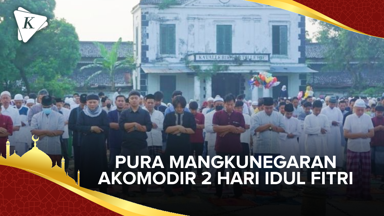 Pamedan Pura Mangkunegaran Laksanakan 2 Kali Shalat Idul Fitri 