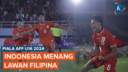 Indonesia Gilas Filipina 3-0 di Piala AFF U16 2024