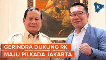 Gerindra Putuskan Dukung Ridwan Kamil Maju Pilkada Jakarta