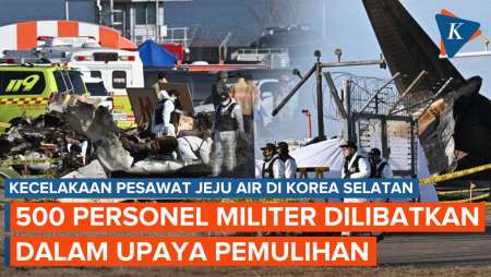 Kecelakaan Pesawat Jeju Air, 500 Personel Militer Dikerahkan untuk Pemulihan