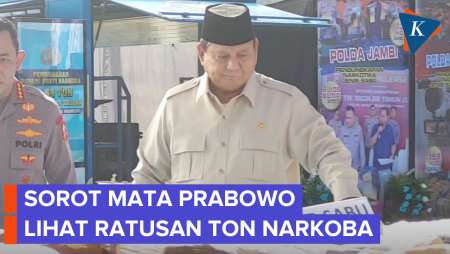 Sorot Mata Prabowo Tengok 214 Ton Narkoba 