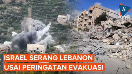Israel Gempur Desa di Lebanon Selatan Usai Meminta Warga untuk Mengungsi