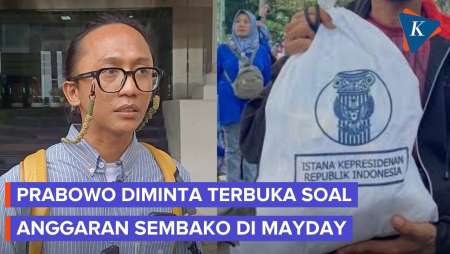 ICW Pertanyakaan Sumber Anggaran Prabowo Bagi-bagi Sembako Di Mayday 2026