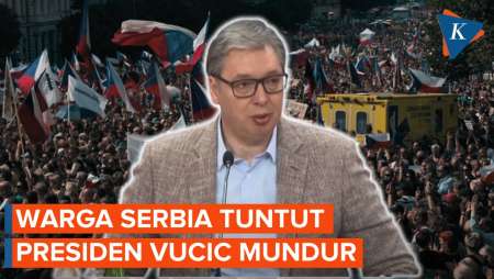Ribuan Warga Serbia Blokade Jalan, Tuntut Presiden Alexandar Vucic Mundur