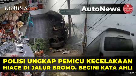 Rem Blong saat Turunan, Toyota Hiace Tabrak 4 Mobil di Jalur Bromo