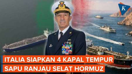Italia Siap Kerahkan 4 Kapal Tempur Bersihkan Ranjau di Selat Hormuz