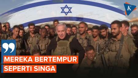 Semringah Prajurit Israel Dengar Sanjungan  Langsung dari Perdana Menteri Netanyahu